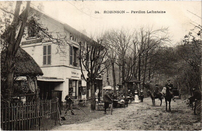Carte postale ancienne Robinson Pavillon Lafontaine
