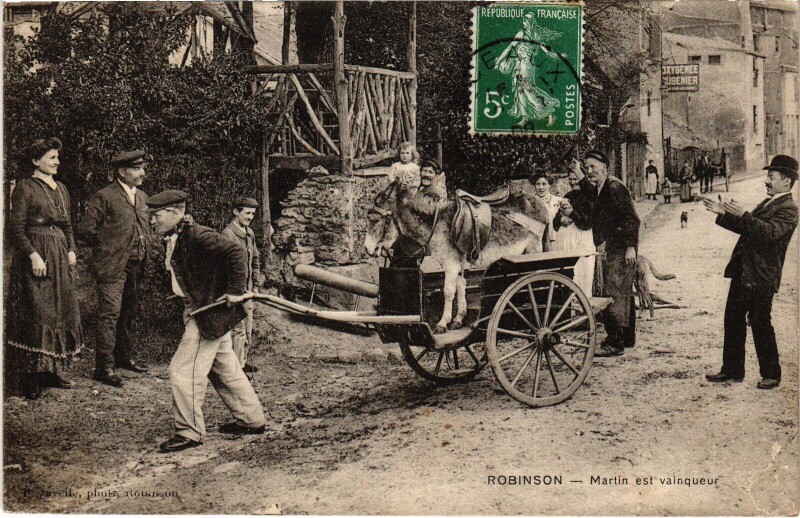 Carte postale ancienne Robinson Martin es vainqueur