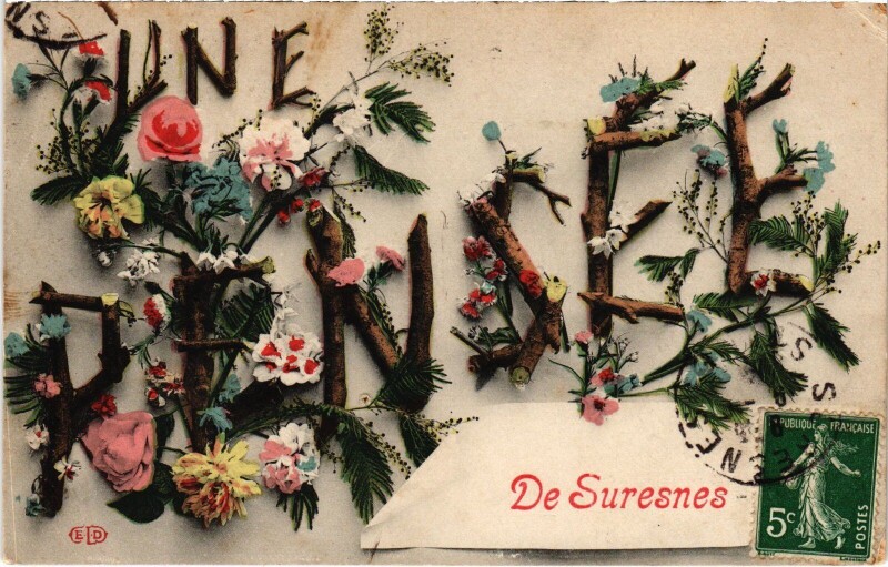 Carte postale ancienne Suresnes souvenir à Suresnes