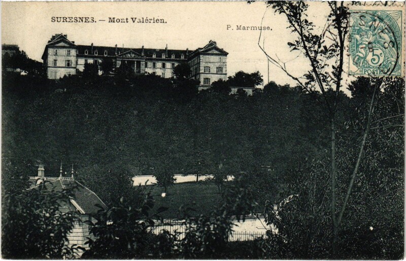 Carte postale ancienne Suresnes Mont Valerien à Suresnes