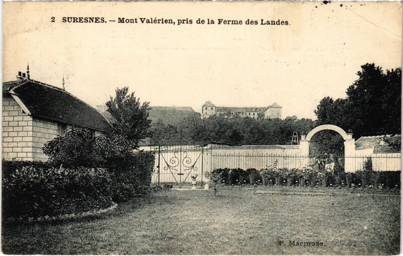 Carte postale ancienne Suresnes Mont Valerien à Suresnes