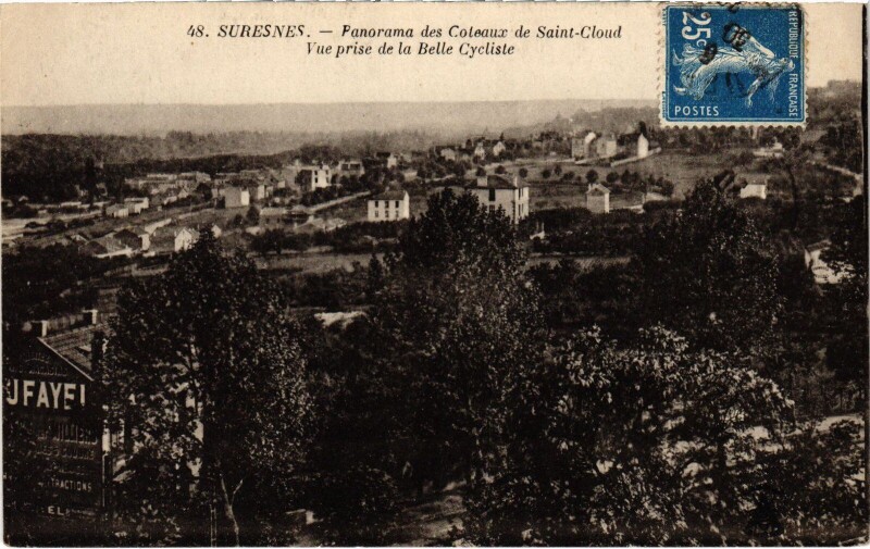 Carte postale ancienne Suresnes panorama à Suresnes