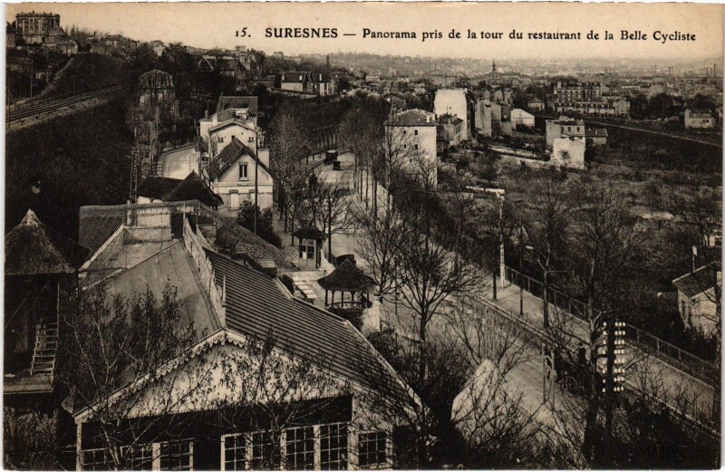 Carte postale ancienne Suresnes panorama à Suresnes