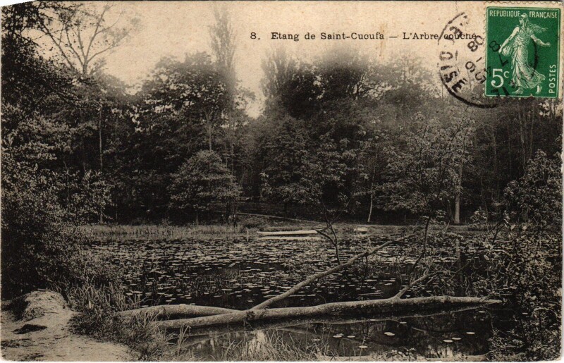 Carte postale ancienne Vaucresson Etang de Cucufa à Vaucresson