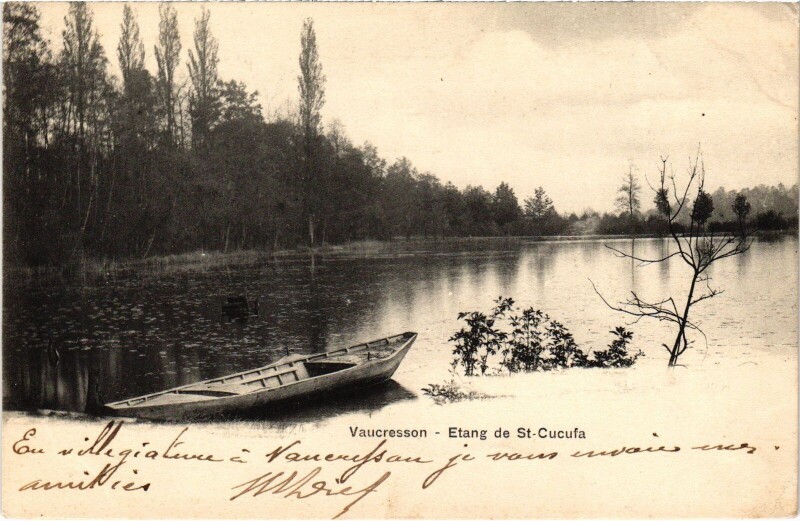 Carte postale ancienne Vaucresson Etang de Cucufa à Vaucresson