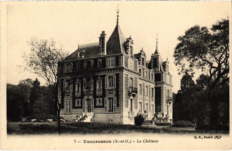 Carte postale ancienne Vaucresson Le Chateau à Vaucresson