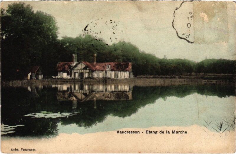 Carte postale ancienne Vaucresson Etang de la Marche à Vaucresson