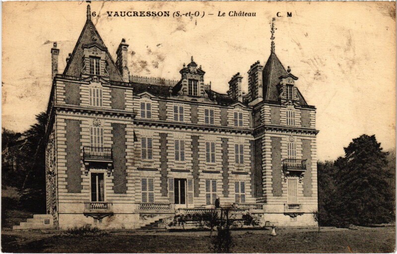 Carte postale ancienne Vaucresson Le Chateau à Vaucresson