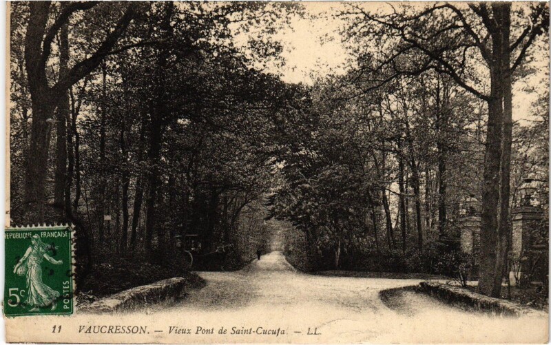 Carte postale ancienne Vaucresson Vieux Pont de Saint-Cucufa à Vaucresson