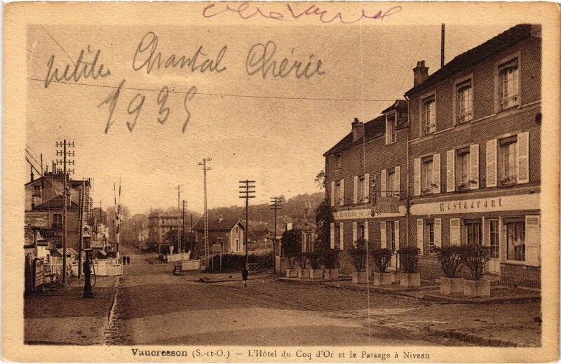Carte postale ancienne Vaucresson Hotel du Coq d'Or à Vaucresson