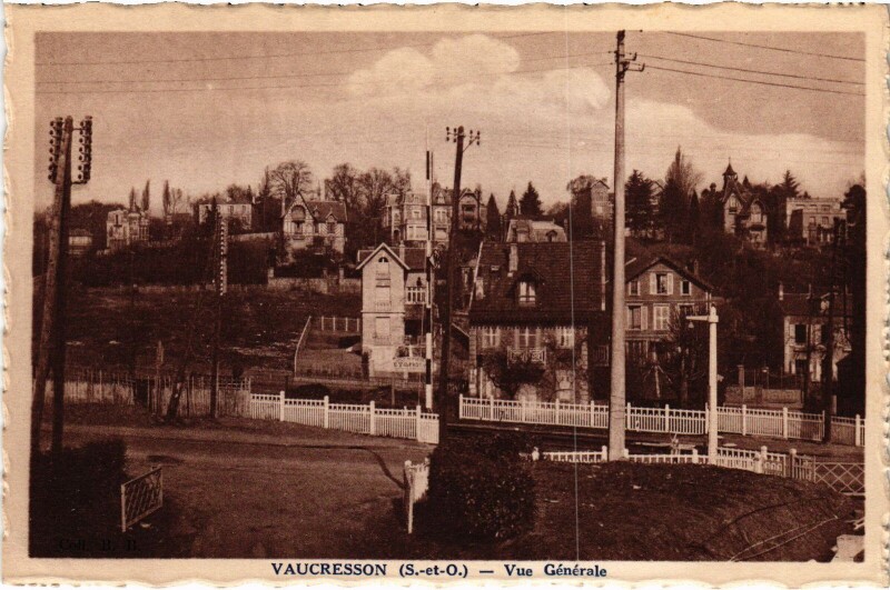 Carte postale ancienne Vaucresson vue generale à Vaucresson