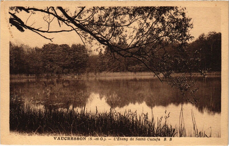 Carte postale ancienne Vaucresson Etang de Saint-Cucufa à Vaucresson