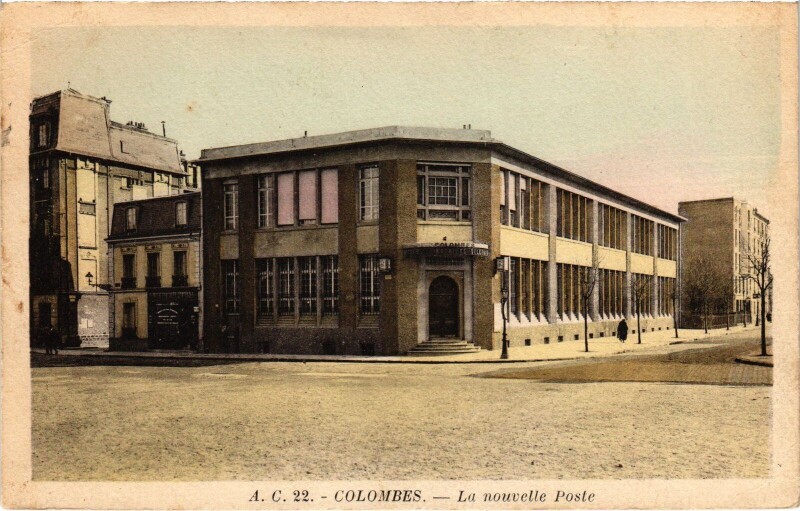 Carte postale ancienne Colombes La Nouvelle Poste à Colombes