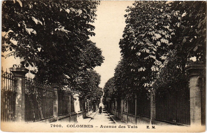 Carte postale ancienne Colombes Avenue des Vats à Colombes