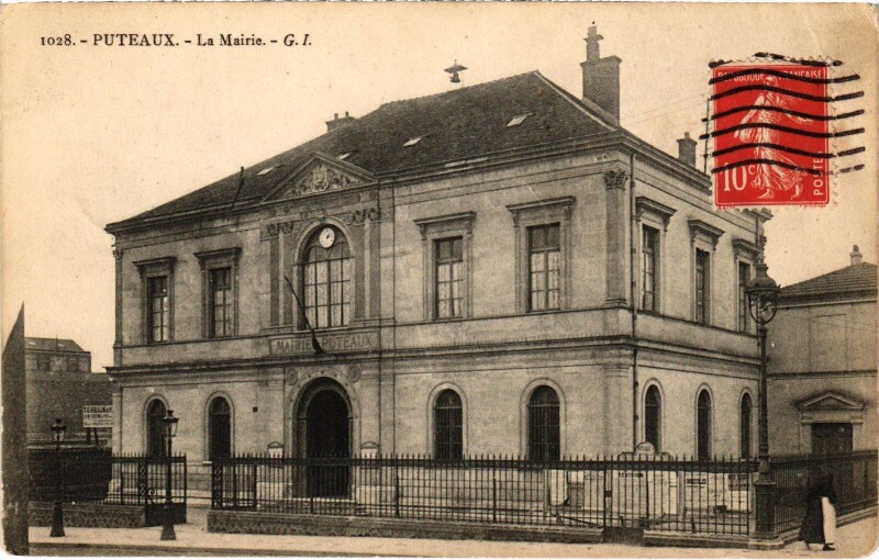 Carte postale ancienne Puteaux La Mairie à Puteaux