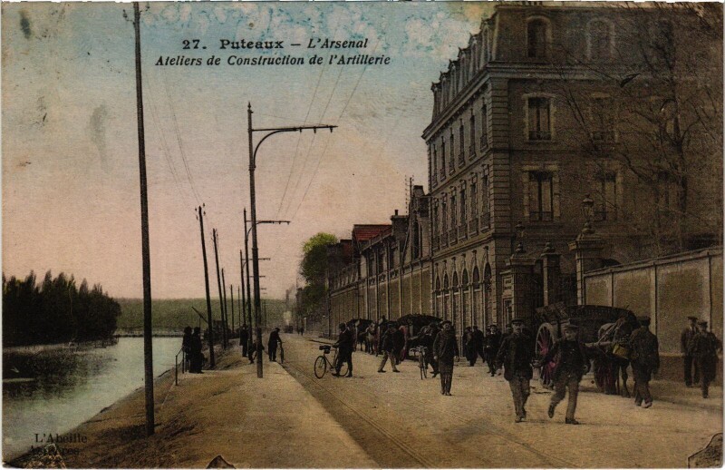 Carte postale ancienne Puteaux L'Arsenal à Puteaux