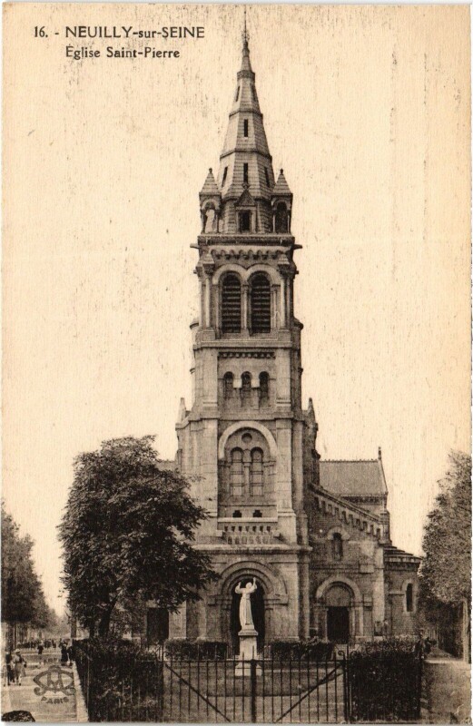 Carte postale ancienne Neuilly Eglise Saint-Pierre