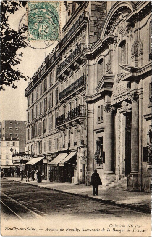 Carte postale ancienne Neuilly Avenue de Neuilly
