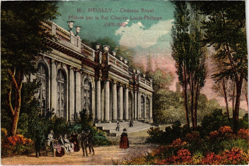 Carte postale ancienne Neuilly Chateau Royal