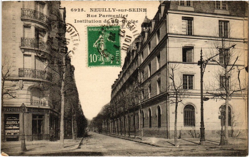 Carte postale ancienne Neuilly Rue Parmentier