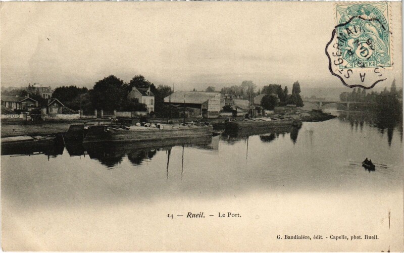 Carte postale ancienne Rueil Le Port