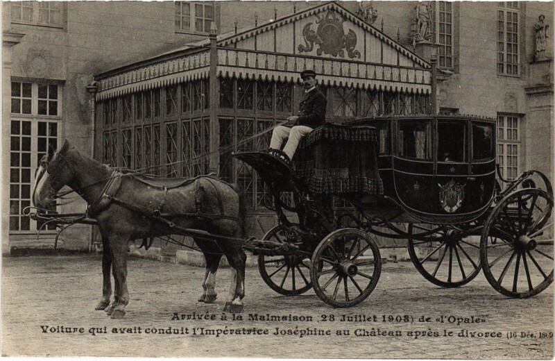 Carte postale ancienne Rueil Arrivee a la Malmaison