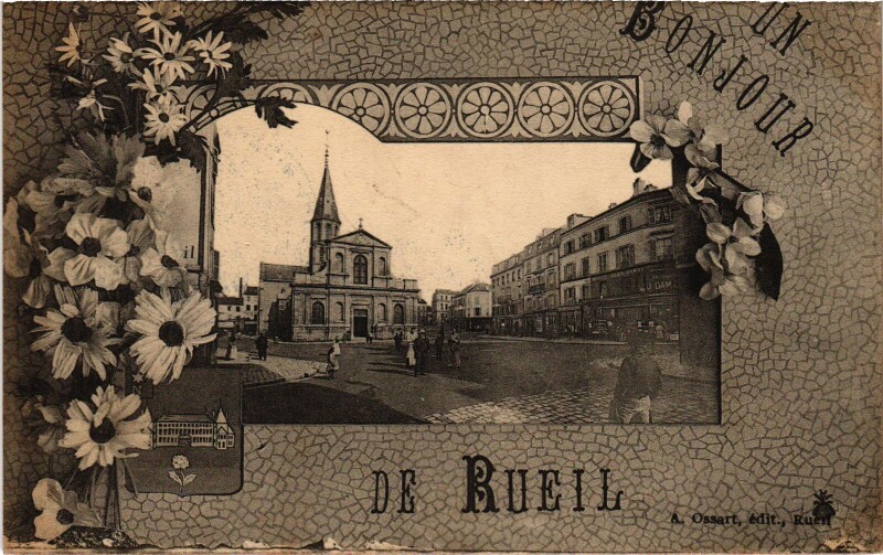 Carte postale ancienne Rueil souvenir