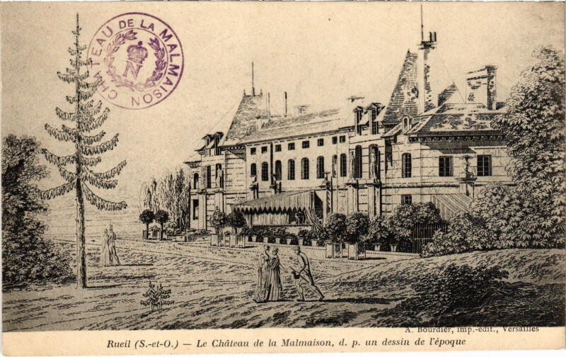 Carte postale ancienne Rueil Chateau de la Malmaison