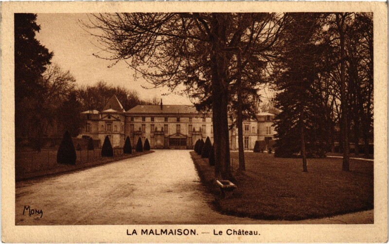 Carte postale ancienne Rueil Chateau de la Malmaison