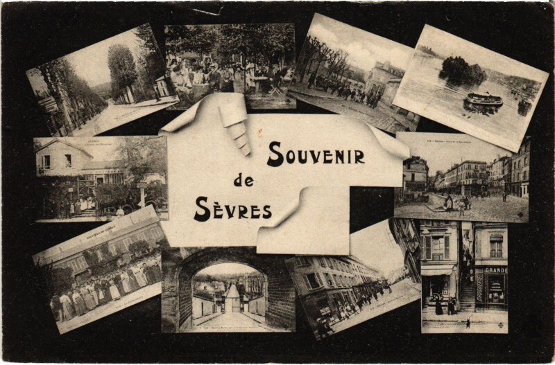 Carte postale ancienne Sevres souvenir