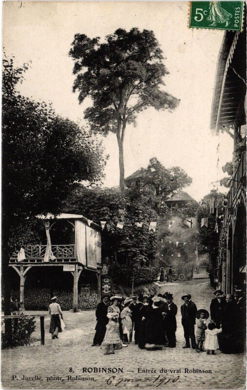 Carte postale ancienne Robinson Entree du vrai Robinson