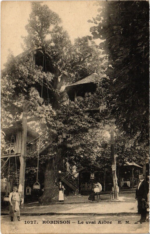 Carte postale ancienne Robinson Le Vrai Arbre