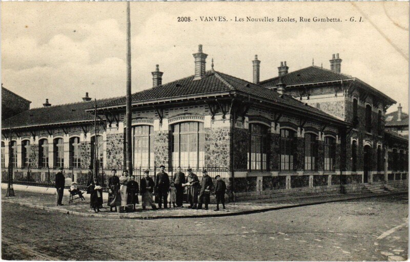 Carte postale ancienne Vanves Les Nouvelles Ecoles à Vanves