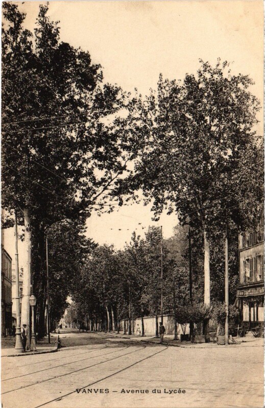 Carte postale ancienne Vanves Avenue du Lycee à Vanves