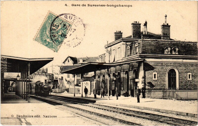 Carte postale ancienne Suresnes Rue de Saint-Cloud à Saint-Cloud