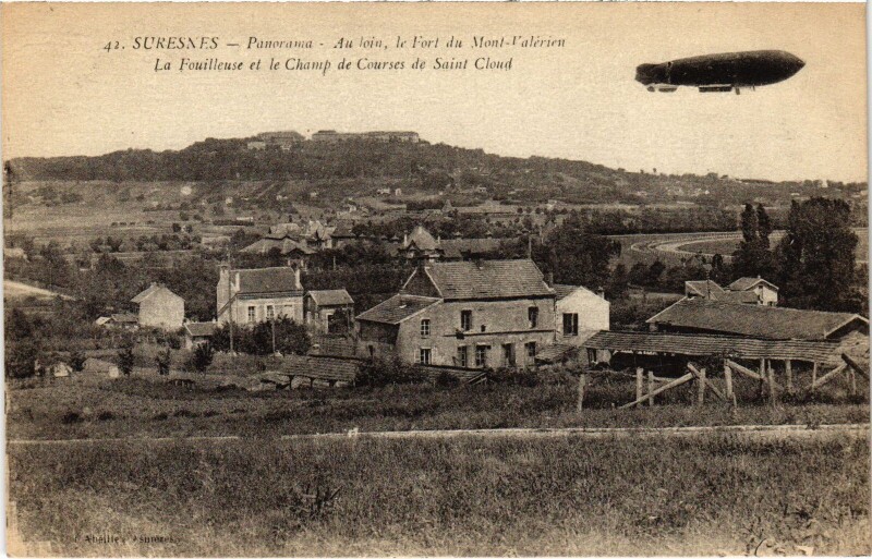 Carte postale ancienne Suresnes panorama à Suresnes
