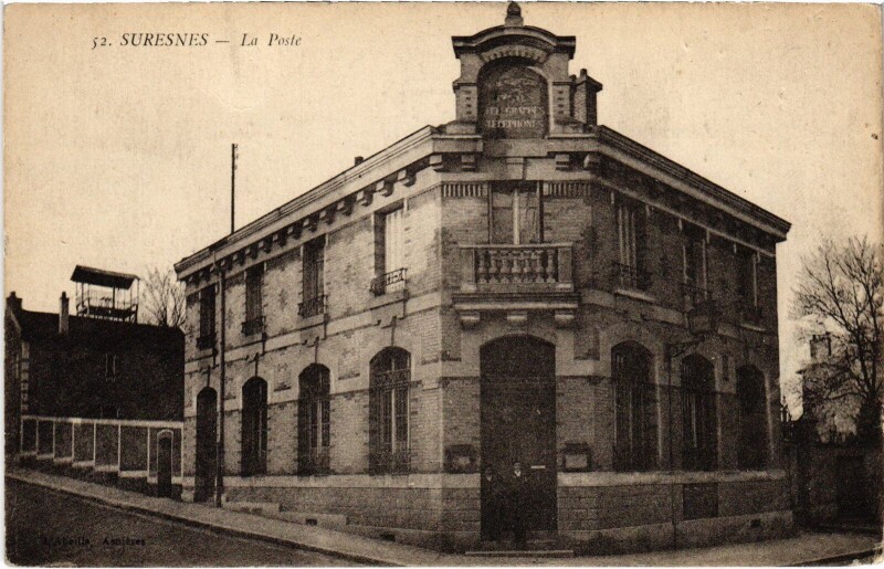 Carte postale ancienne Suresnes La Poste à Suresnes
