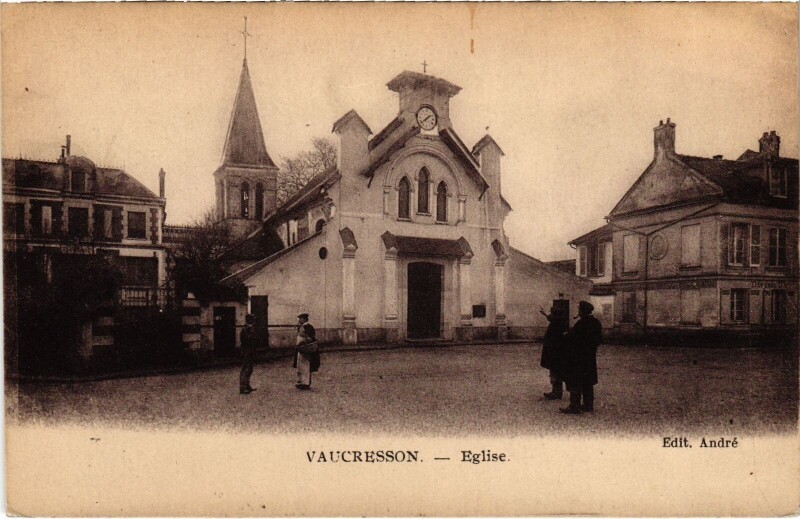 Carte postale ancienne Vaucresson Eglise à Vaucresson
