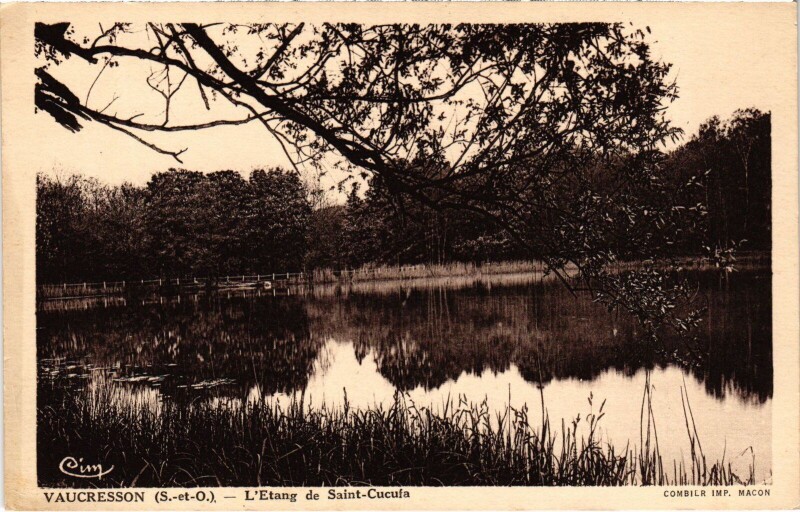 Carte postale ancienne Vaucresson Etang de Saint-Cucufa à Vaucresson