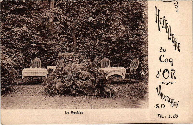 Carte postale ancienne Vaucresson Hostellerie du Coq d'Or à Vaucresson