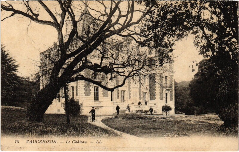 Carte postale ancienne Vaucresson Le Chateau à Vaucresson