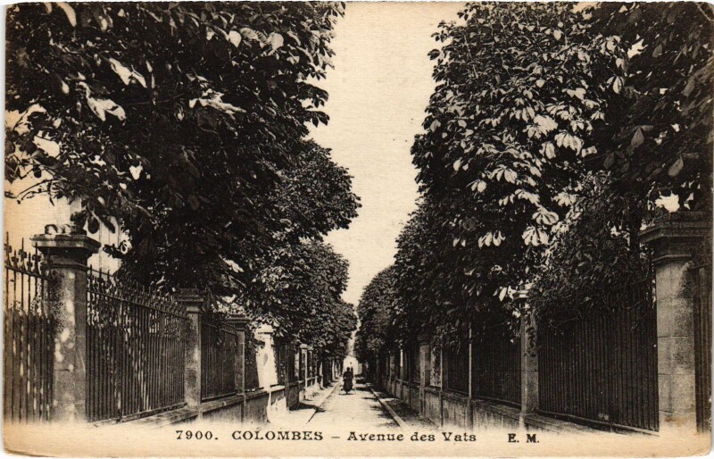 Carte postale ancienne Colombes Avenue des Vats à Colombes