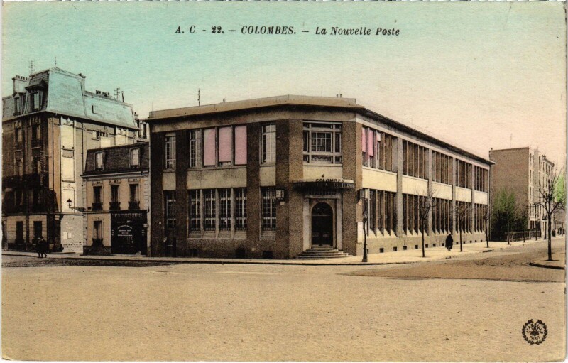 Carte postale ancienne Colombes La Nouvelle Poste à Colombes