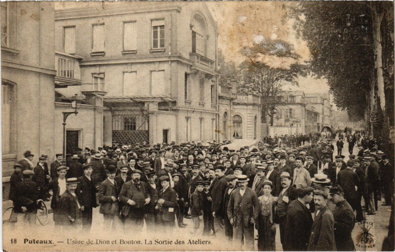 Carte postale ancienne Puteaux Usine de Dion et Bouton à Puteaux