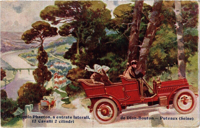 Carte postale ancienne Puteaux Doppio Phaeton à Puteaux