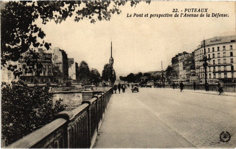 Carte postale ancienne Puteaux Le Pont à Puteaux