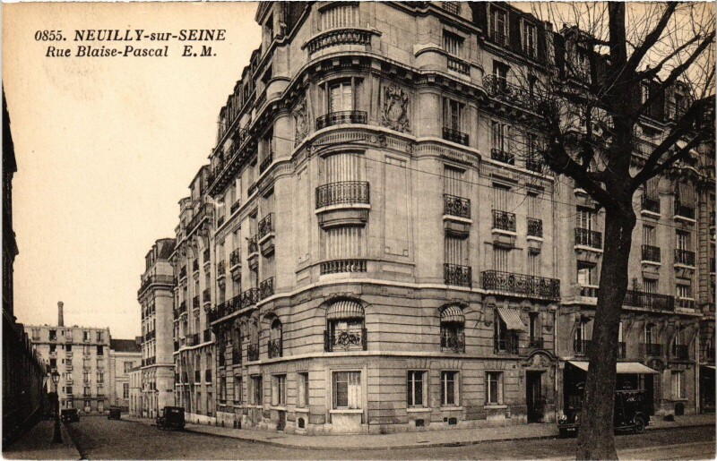 Carte postale ancienne Neuilly Rue Blaise Pascal
