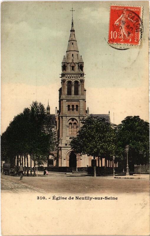Carte postale ancienne Neuilly Eglise