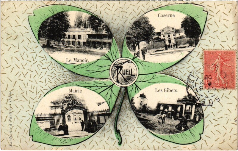 Carte postale ancienne Rueil souvenir