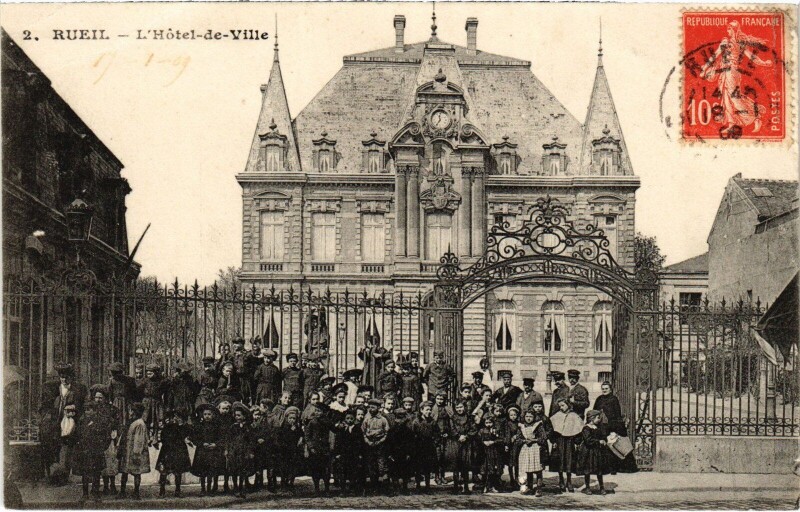 Carte postale ancienne Rueil Hotel de Ville